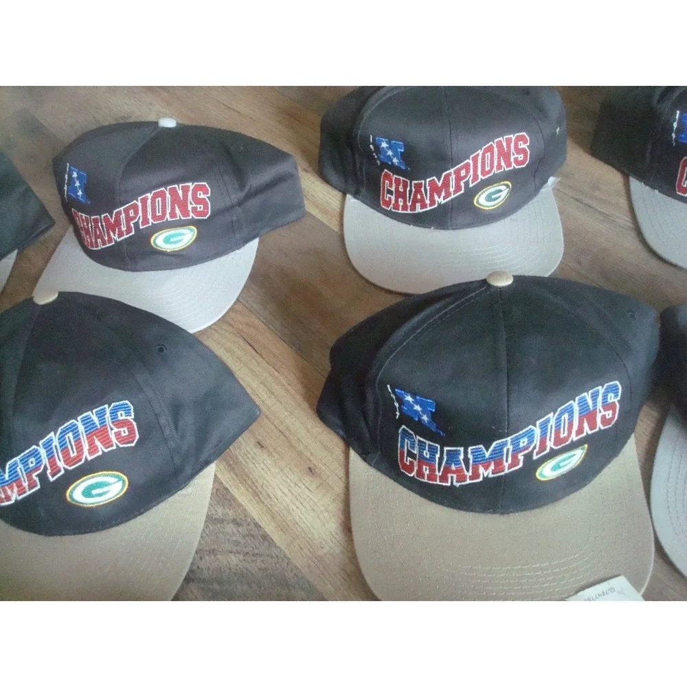 10 GREEN BAY PACKERS D-P-E 1996 SNAPBACK 90S WHOLESALE LOT HATS VINTAGE HAT CAP